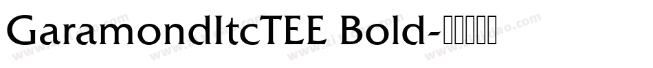 GaramondItcTEE Bold字体转换